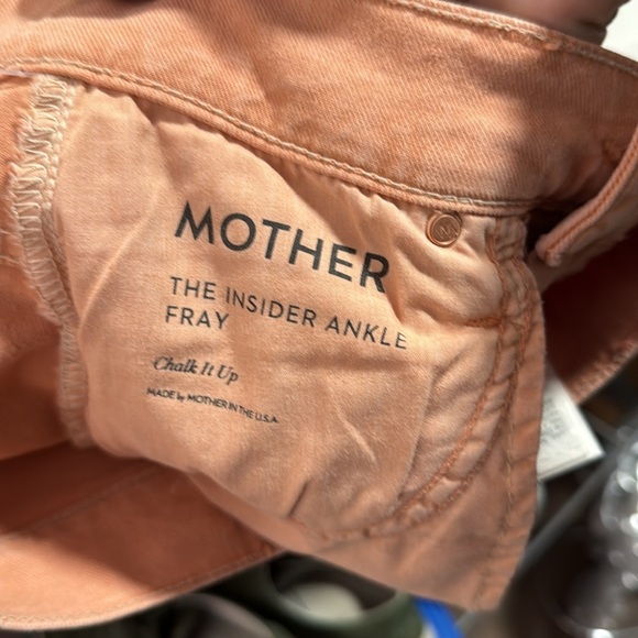 MOTHER The Insider Ankle Fray in Chalk it Up Size 26 - Picture 9 of 12